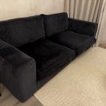 Next Clever Velvet large 3 seater sofa