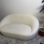 MADE.COM / Whitewash Boucle Set (1 x 2 Seater + 2 x Accent Chairs)