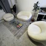 MADE.COM / Whitewash Boucle Set (1 x 2 Seater + 2 x Accent Chairs)