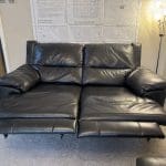 DFS Falcon Black Leather Power Recliner 2 & 3 Seater Set