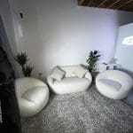 MADE.COM / Whitewash Boucle Set (1 x 2 Seater + 2 x Accent Chairs)