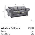 Windsor 3 seater and arm chair