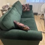 SCS Dark Green 3 Seat Sofa