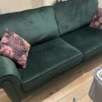 SCS Dark Green 3 Seat Sofa