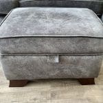 Furniture Village Ariana 3 Seater Sofa + Snuggle Chair + Footstool (Dapple mink)