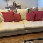 3 Seater sofa & ottoman footstool
