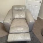 DFS Leather Grey Sofa Set