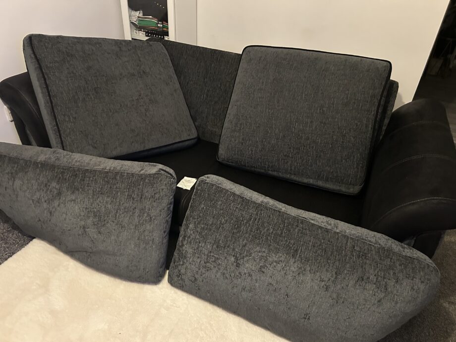 DFS Amelle 3 Seater Sofa in Black/Charcoal