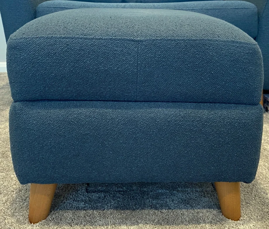 DFS French Connection Studio - Storage Footstool - Ocean Boucle