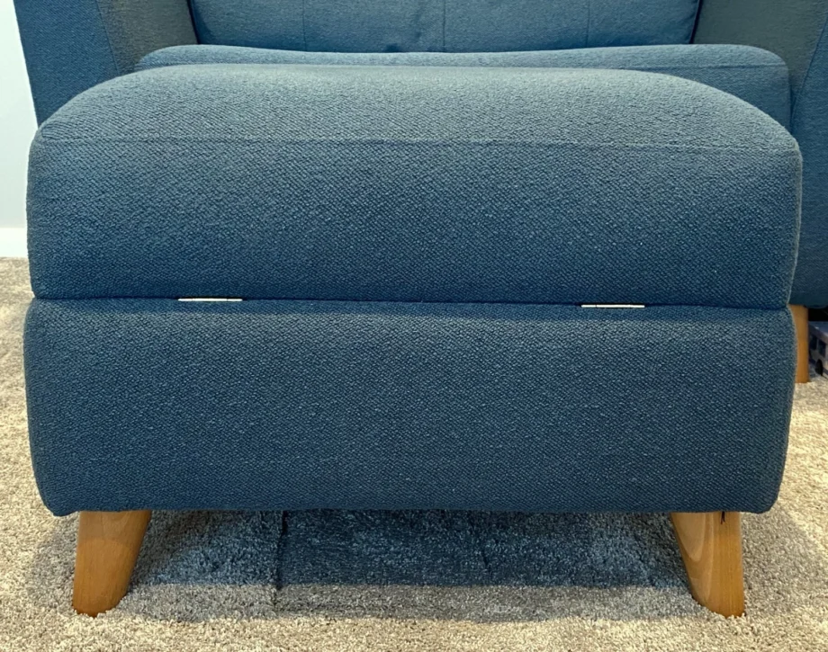 DFS French Connection Studio - Storage Footstool - Ocean Boucle
