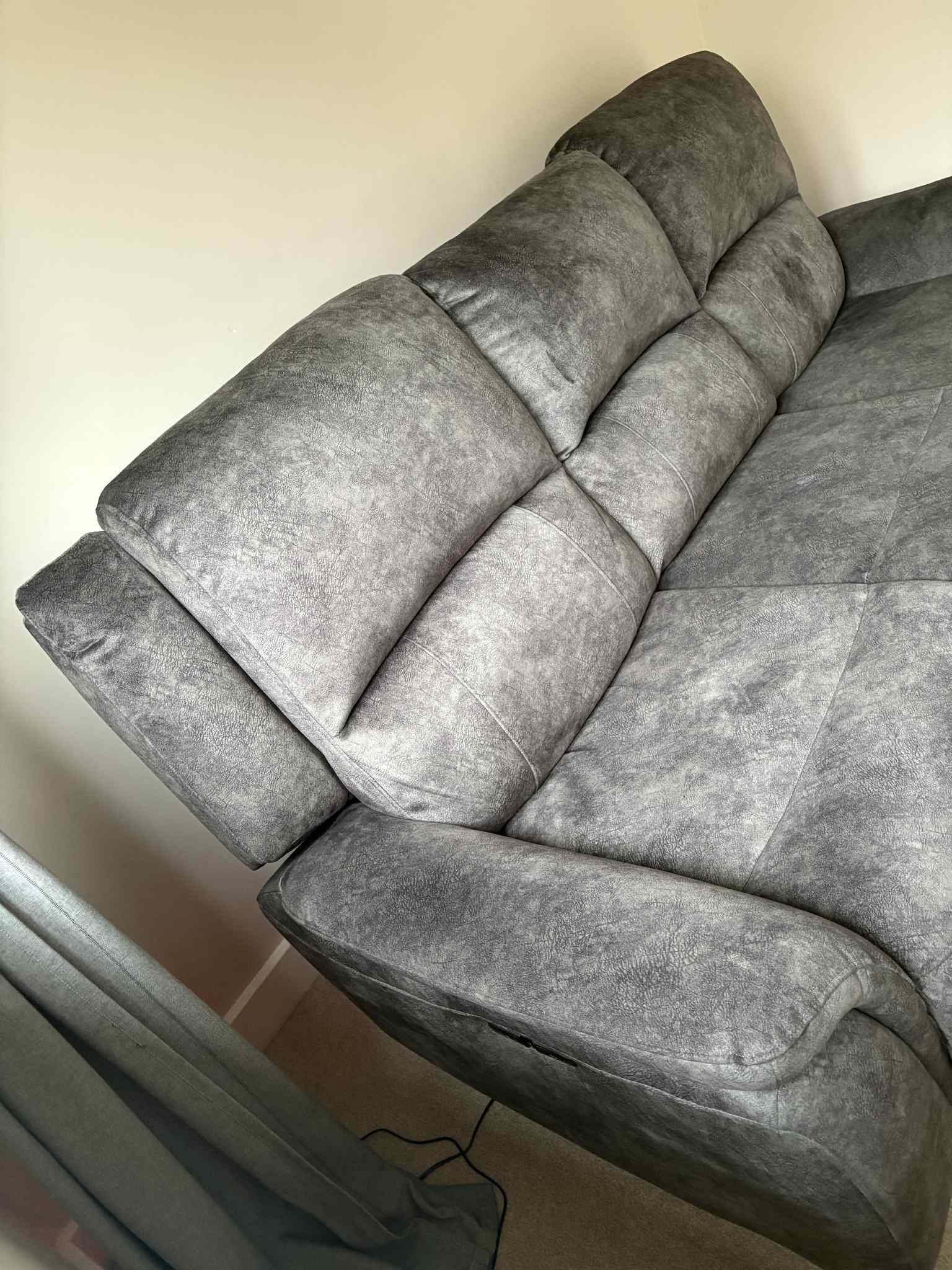 DFS Grey Dylan Power Recliner