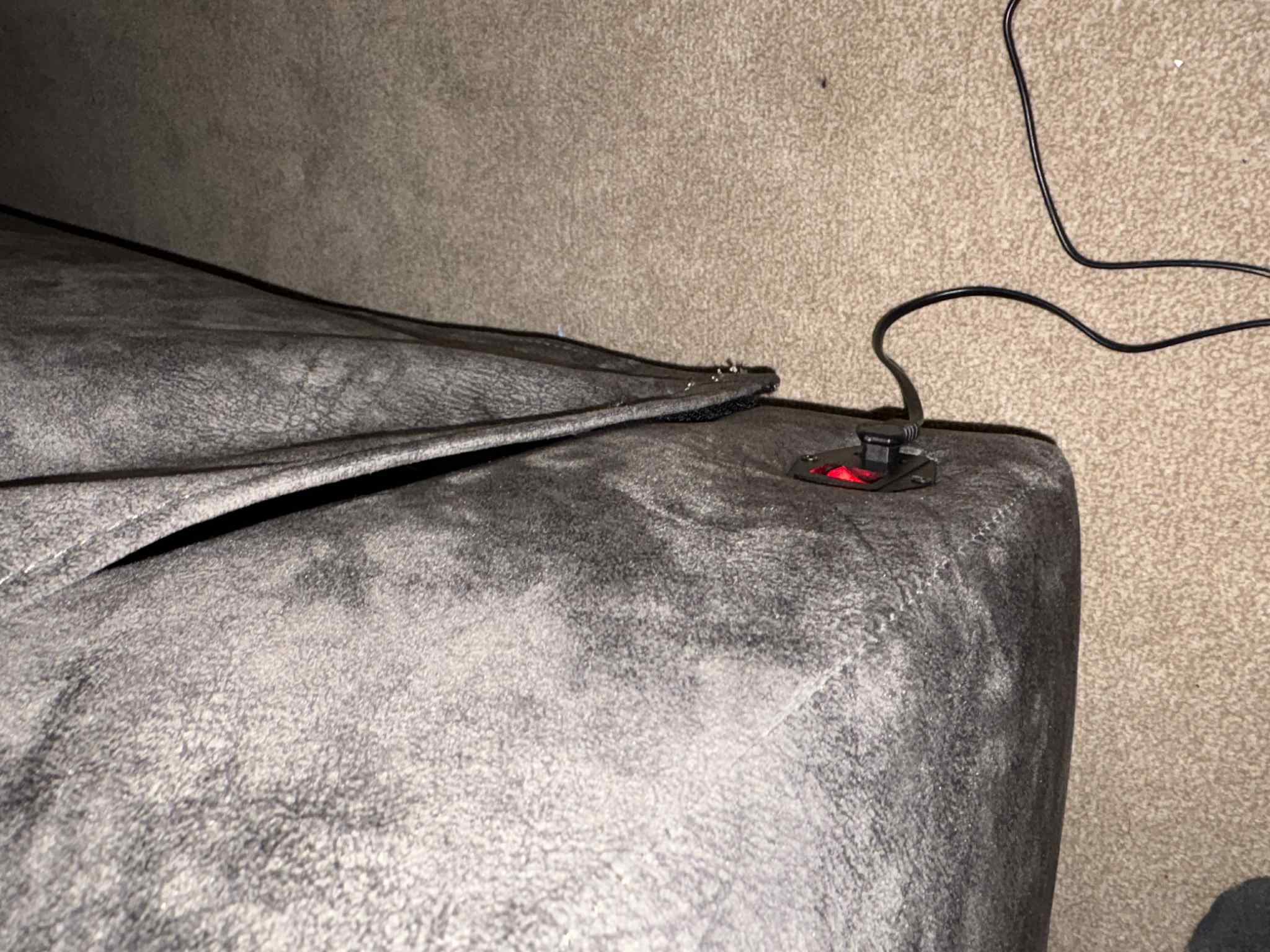 DFS Grey Dylan Power Recliner