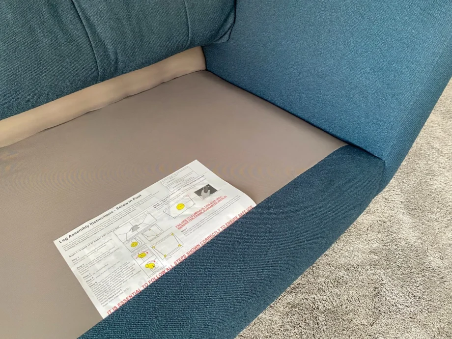 DFS French Connection Studio - 3 Seater Sofa - Ocean Boucle