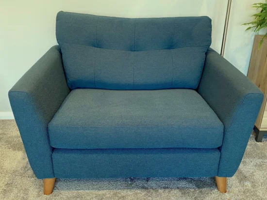 DFS French Connection Studio - Cuddler Chair - Ocean Boucle