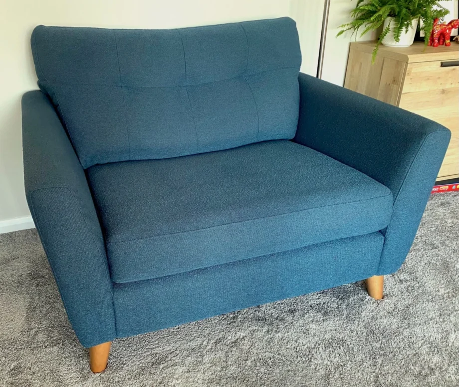 DFS French Connection Studio - Cuddler Chair - Ocean Boucle