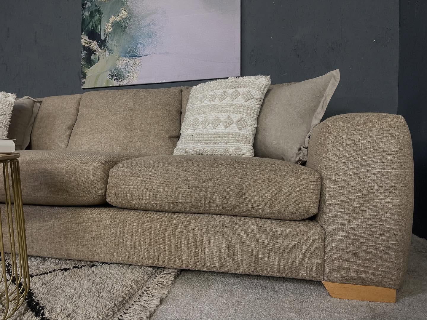 NEXT Beige L Shape Corner Sofa For Sale