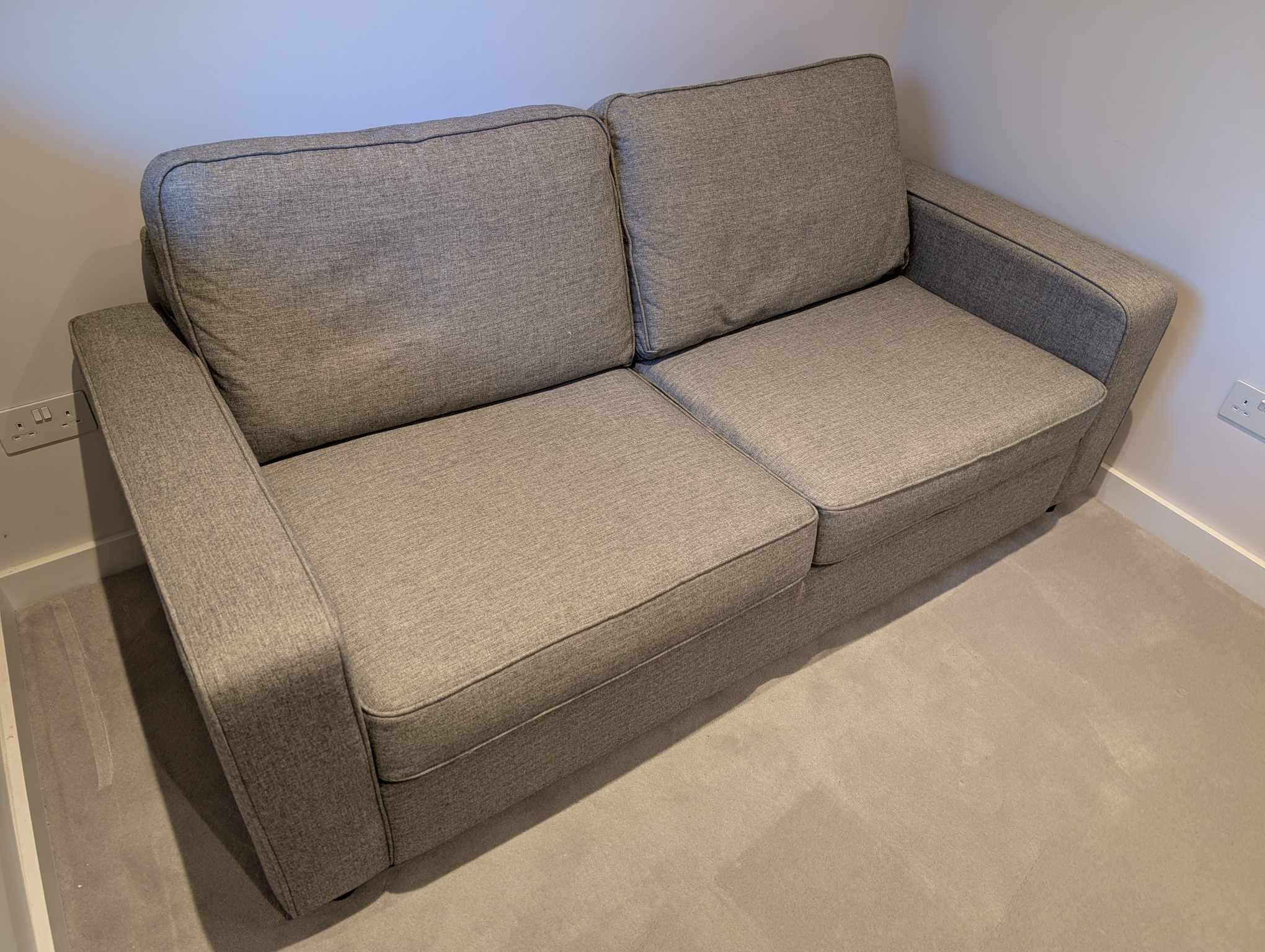 Grey Sofaworks Two Seater Sofa Bed
