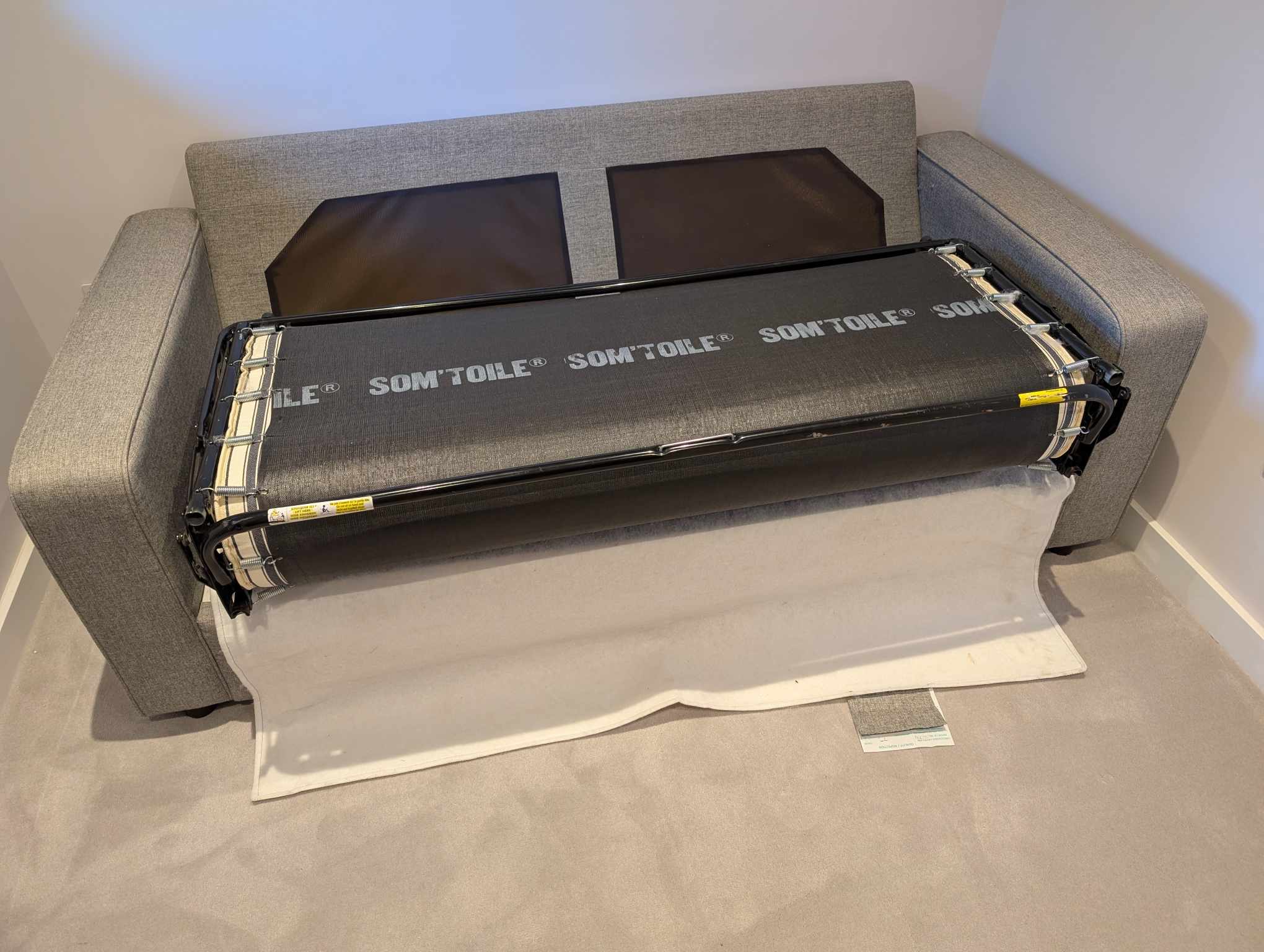 Grey Sofaworks Two Seater Sofa Bed