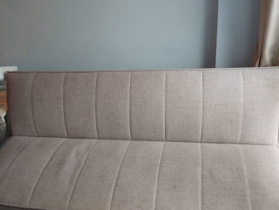 Modern 3-Seater Sofa Bed with Channel Quilted Design