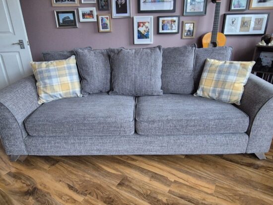 DFS Large 2 x 4-Seater Sofa with Scatter Cushions – Perfect Family Sofas