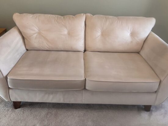 Furniture Village Contemporary 3-Seater Sofa with Button Detail Cushions