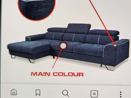 MSofas Modern L-Shape Corner Sofa with Storage – 3-4 Seater