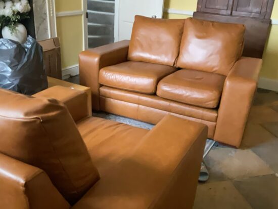 Comfortable 2-Seater Sofa with Matching Armchair Set