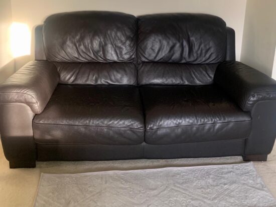 Comfortable 2-Seater Sofa with Rounded Arms and Deep Cushions