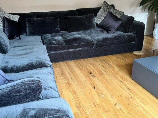 Sofology Large Corner Sofa – Spacious 4-5 Seater width 355x355cm, depth 132cm, height 91cm