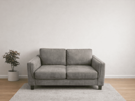 John Lewis 2-Seater Sofa – Grey Fabric in Excellent Condition