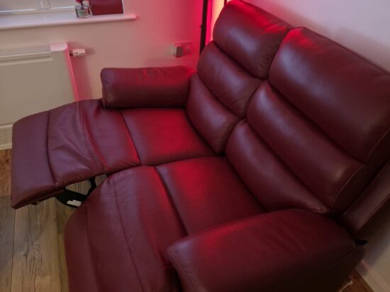 SCS Luxury Reclining 2-Seat and 3 seat Sofa with Electric Footrests