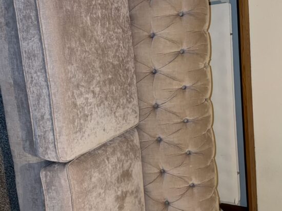 Next Gosford sofa set in distressed natural velour