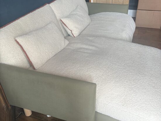 Cozmo 3 seater chaise sofa