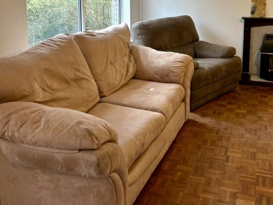 Comfortable 2-Seater Sofa with Plush Cushions