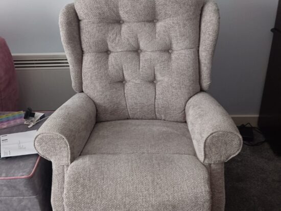 Celebrity Woburn standard Dual Electric Button-Tufted Recliner Armchair with Footrest & Single Seater