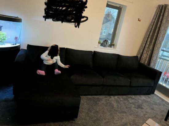 Large Corner Sofa with Spacious L-Shape Design – Seats 5-6 People