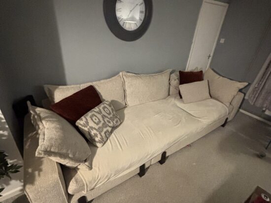 DFS Large 3-Seater Sofa with Scatter Cushions – Perfect Family Piece