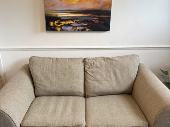 2-Seater Next Fabric Sofa – Neutral Beige