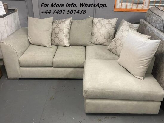 DFS Modern Corner Sofa with Scatter Cushions – Perfect for Family Living