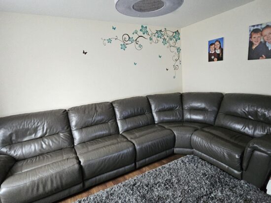 DFS Large Corner Sofa with Recliner Function – 6+ Seater